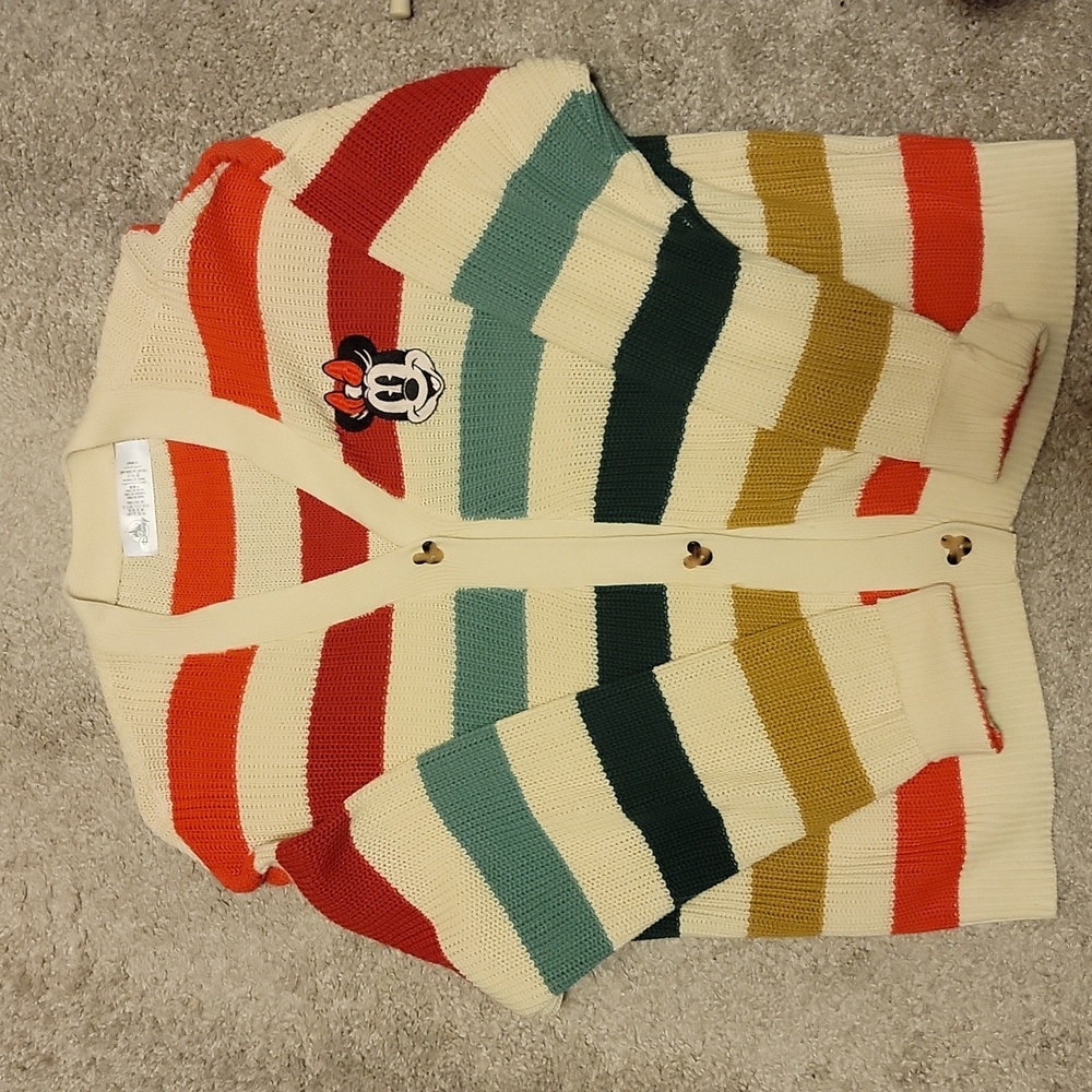 Rainbow Minnie Mouse cardigan